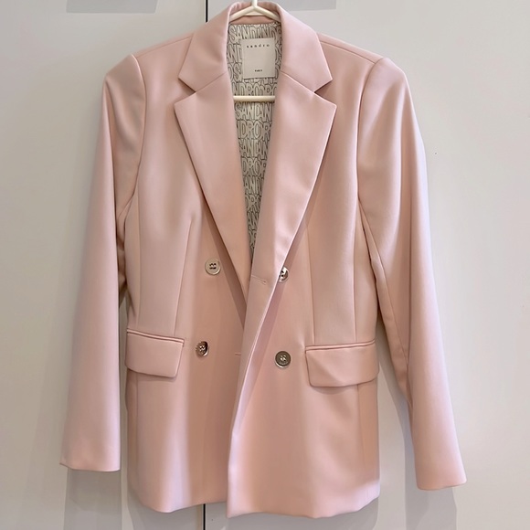 SANDRO - Size S - Pink Blazer - Picture 4 of 6